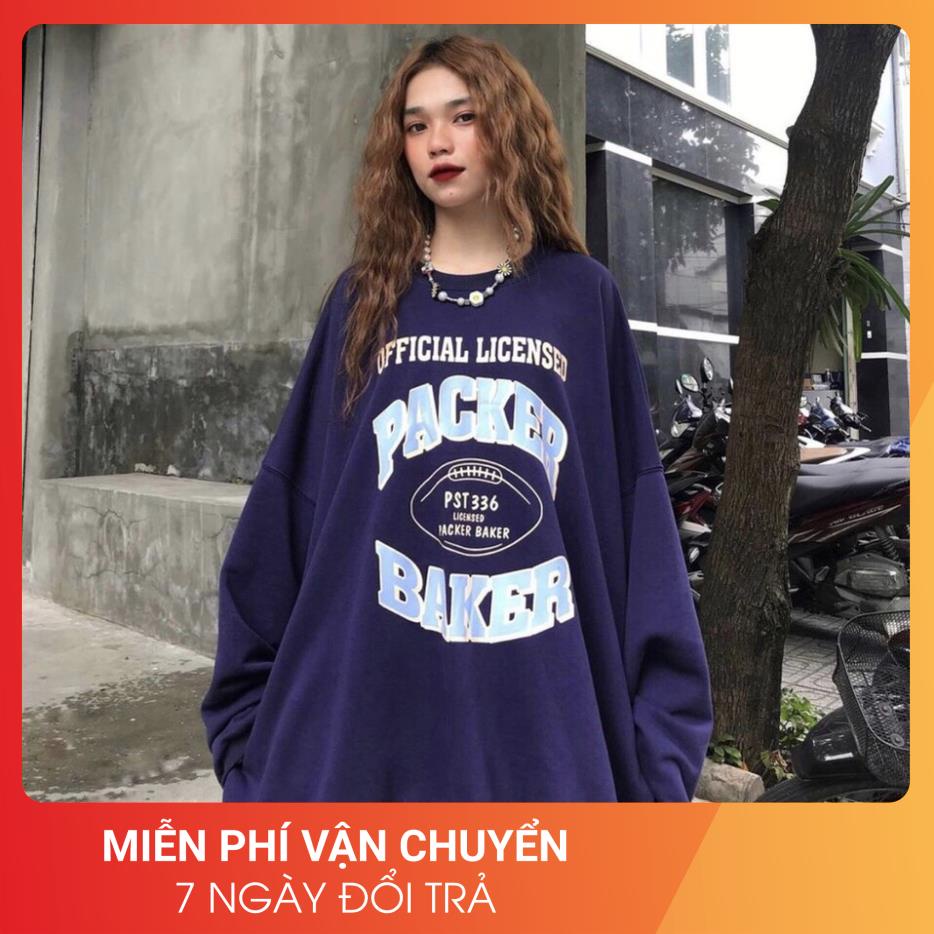 Áo nỉ xanh Baker Hàn Quốc 24 April nữ &lt;3