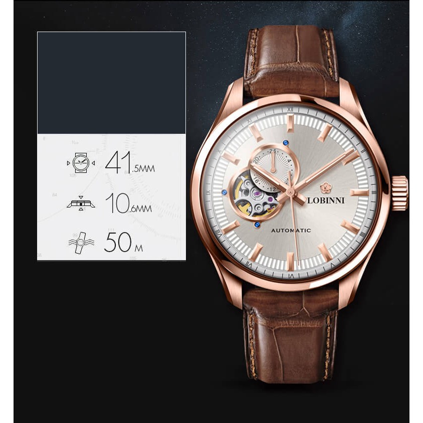 Đồng hồ nam chính hãng Lobinni No.5019-3