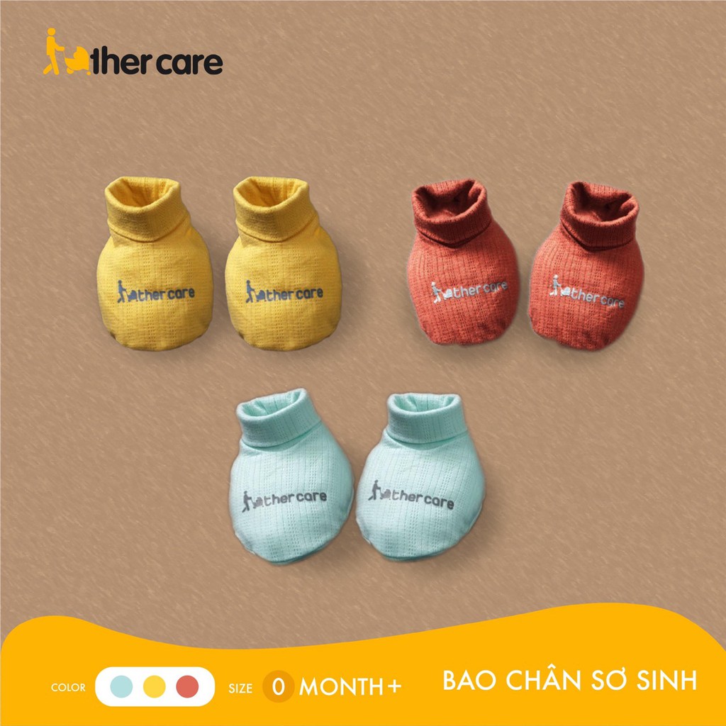 [Mã FARSBR152 giảm 15% đơn 99K] Set Bao Chân Bao Tay Sơ Sinh Trơn FatherCare - FC489