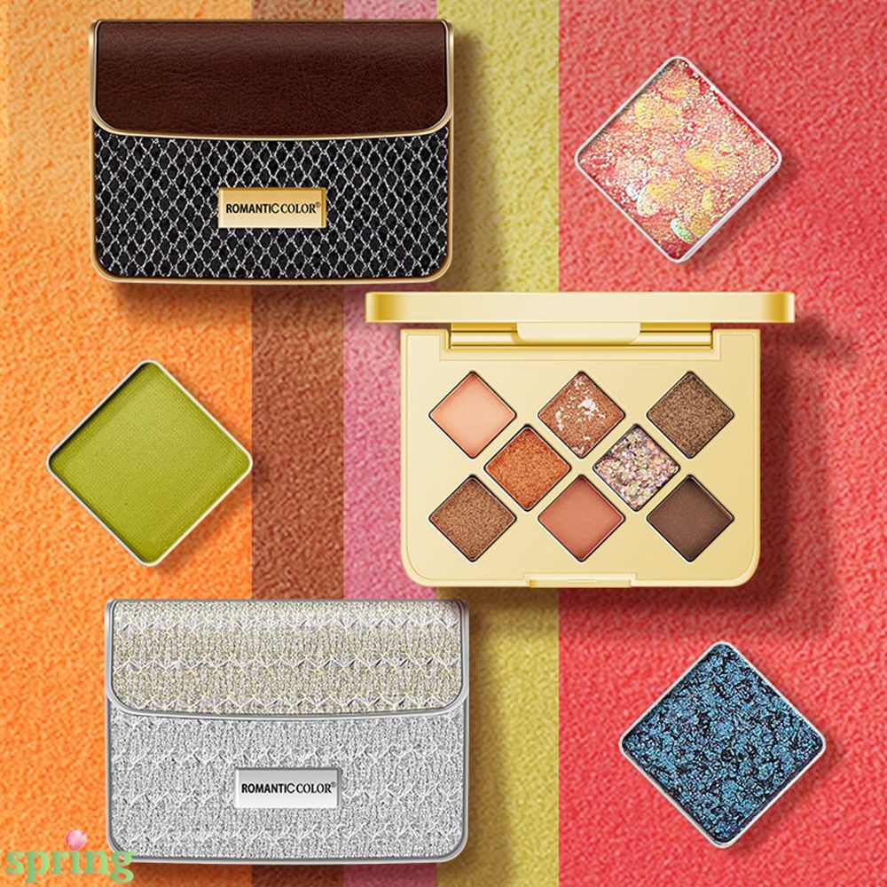 (Hàng Mới Về) Bảng Phấn Mắt Novo 8 Màu Lì Và Ánh Ngọc Trai Kết Hợp Trang Điểm Kháng Nước Lâu Trôi Và Chống Nhòe