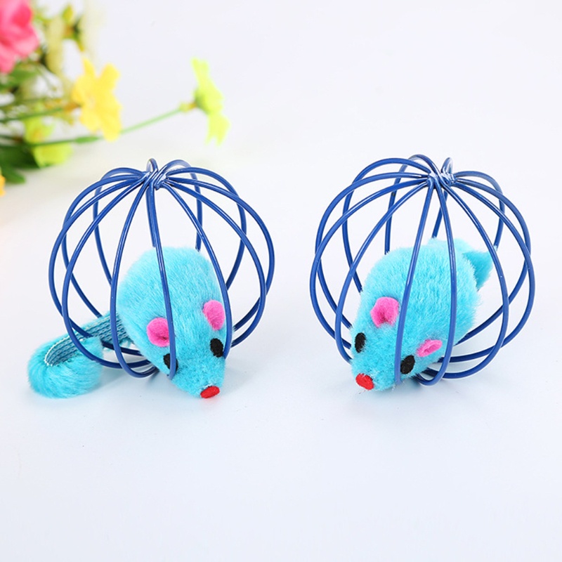 ✿ Đồ Chơi Quả Bóng Tương Tác Có Chuột Giả Trong Nhà Cho Mèo