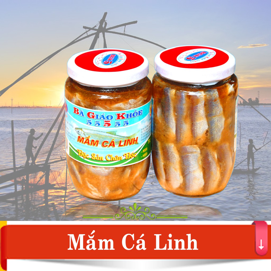 Mắm cá linh Bà Giáo Khỏe 55555 hũ 500gr - Châu Đốc