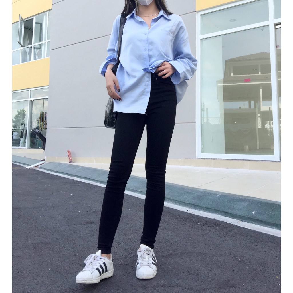 Quần jeans skinny đen nữ 20DECEMBERJEANS mã 1103