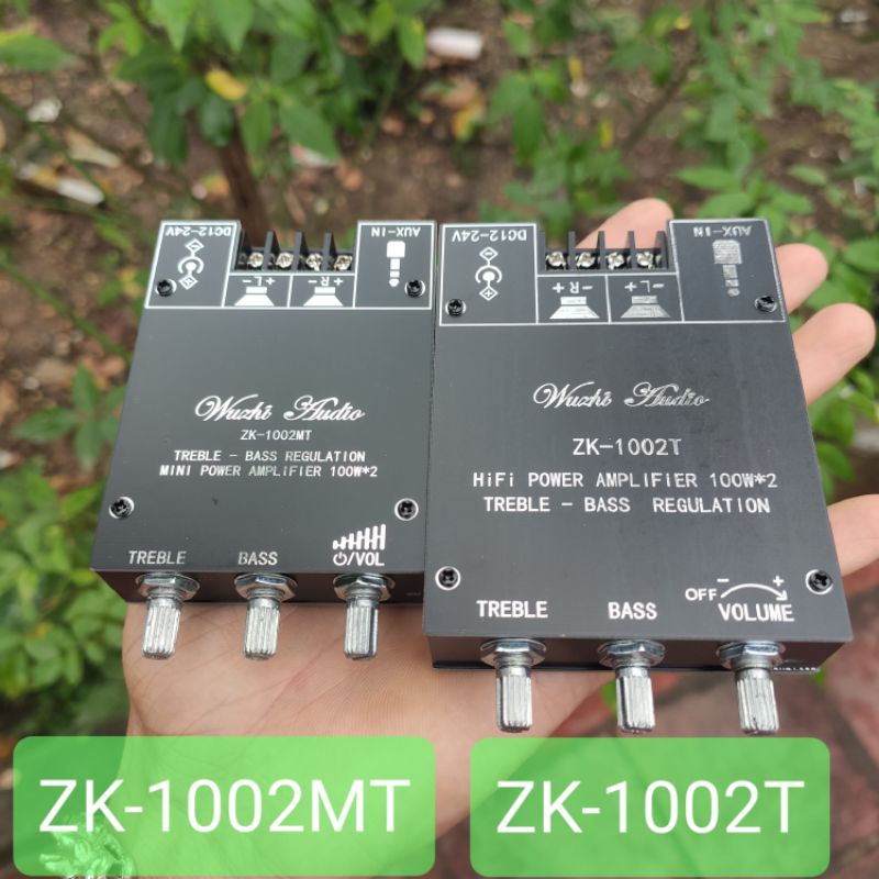 Mạch khuếch đại âm thanh Wuzhi ZK-1002MT, ZK-1002T, ZK-XPS, ZK-XPSM, ZK-1602T bluetooth 5.0 có chỉnh âm sắc EQ