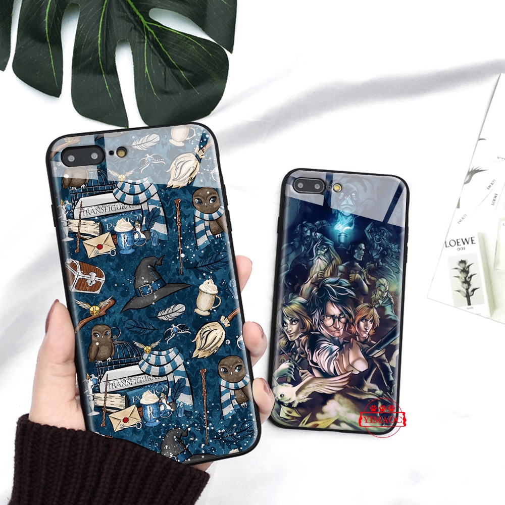 Ốp điện thoại mặt gương họa tiết Harry Potter 152C dành cho iPhone XS Max XR X 11 Pro 7 8 6 6S Plus