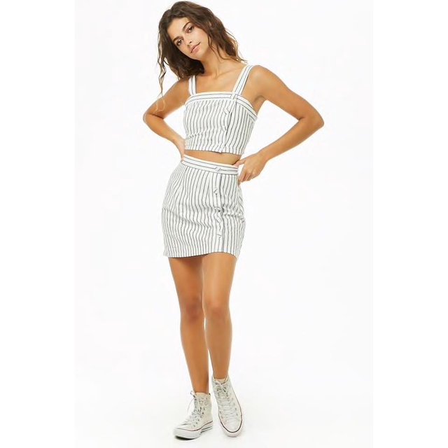Set đồ nữ FOREVER21 kẻ sọc