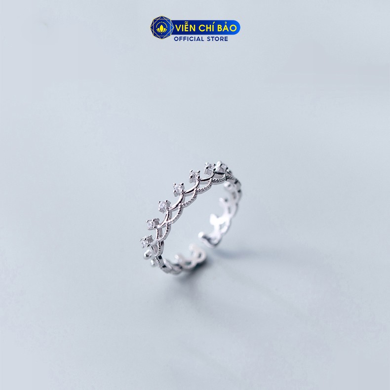 Nhẫn bạc nữ Vương miện nữ hoàng chất liệu bạc 925 thời trang phụ kiện trang sức nữ Viễn Chí Bảo N400768