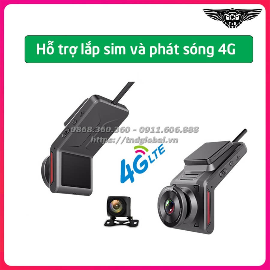 Camera Hành Trình Online TND K18S – Có 4G, Wifi Hotspot