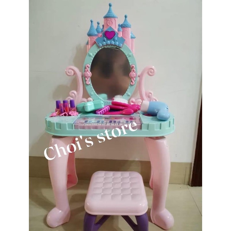 Bộ đồ chơi bàn trang điểm cỡ to, kèm ghế và đàn piano