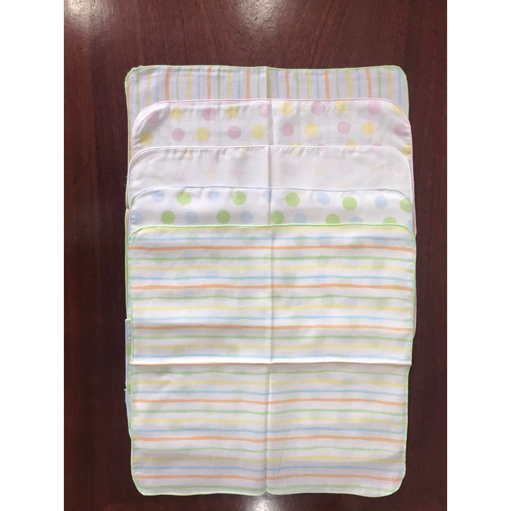 Set 5 khăn sữa xuất Hàn hãng Issop