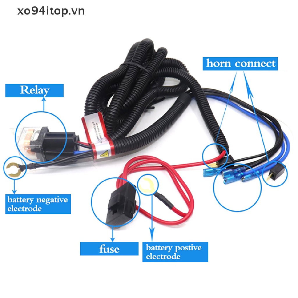 1 Bộ Rơ Le Còi Xe Hơi 12V Chất Lượng Cao