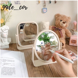 Gương để bàn đế gỗ -99de_cor-