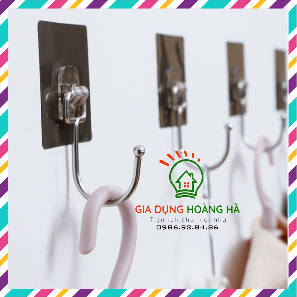 MÓC DÁN TƯỜNG CHỊU LỰC INOX 304 DÁN CHẢI TREO CHẬU, THỚT, TREO ĐỒ DÙNG ĐA NĂNG SIÊU DÍNH | BigBuy360 - bigbuy360.vn