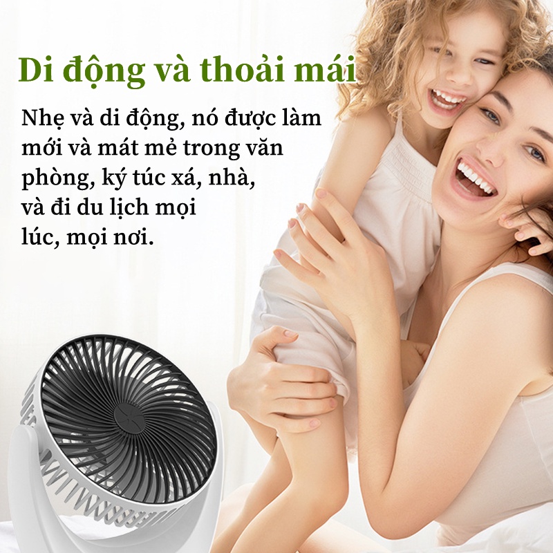 Quạt mini để bàn kiểu mới, cổng sạc usb, quạt mini để bàn 6 inch gia dụng. mát, rẻ, đẹp 💝CÓ QUÀ TẶNG BẤT NGỜ💝