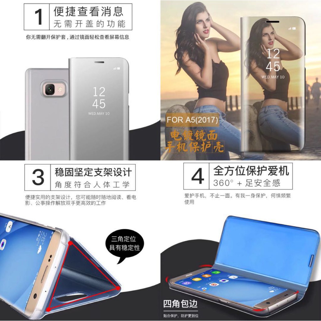 Bao Da Điện Thoại Mặt Gương Cho Samsung Note 5 Note 4 Note 3 S 7 S 6 S 7 Edge S 6 Edge | BigBuy360 - bigbuy360.vn