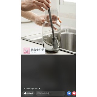 Chổi cọ rửa cốc chén silicon - Cọ rửa bình sữa silicon