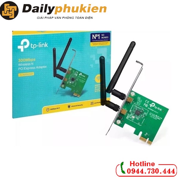 Card mạng không dây PCI Express TPLink TLWN881ND 300mbps