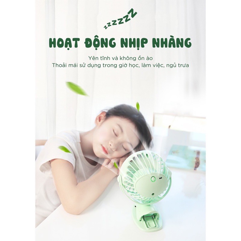 ROSMART - QUẠT SẠC MINI YOOBAO DUNG LƯỢNG CAO NHẤT 6400mah dùng được 32H liên tục🍀