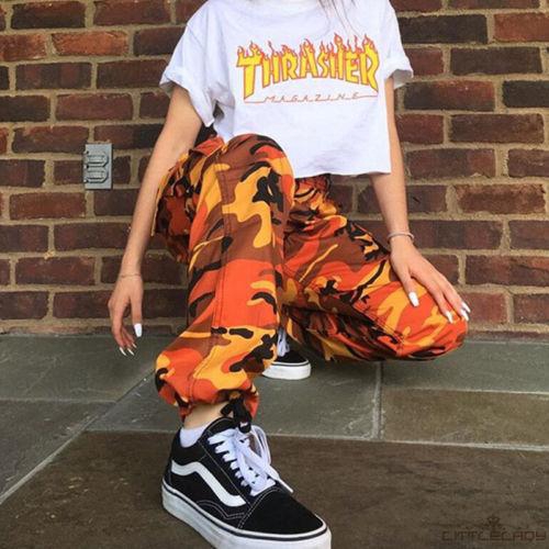 ☛☏❤Fashin Womens Camo Cargo Trousers Casual Pants Military Army Combat Camouflage Jeans | BigBuy360 - bigbuy360.vn