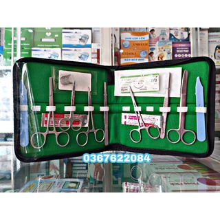 Bộ dụng cụ tiễu phẫu 13 món ( hàng Pakistan )