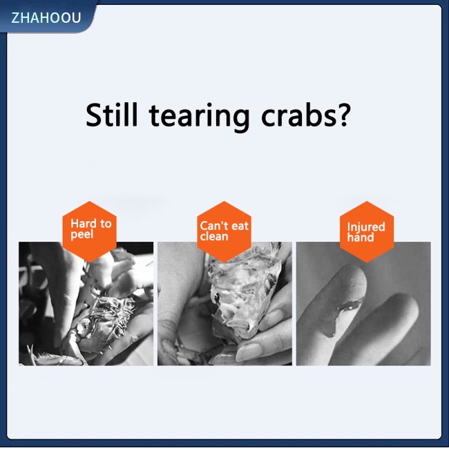 ☃Nhà☃ Set 8 Dụng Cụ Ăn Cua Bằng Thép Không Gỉ