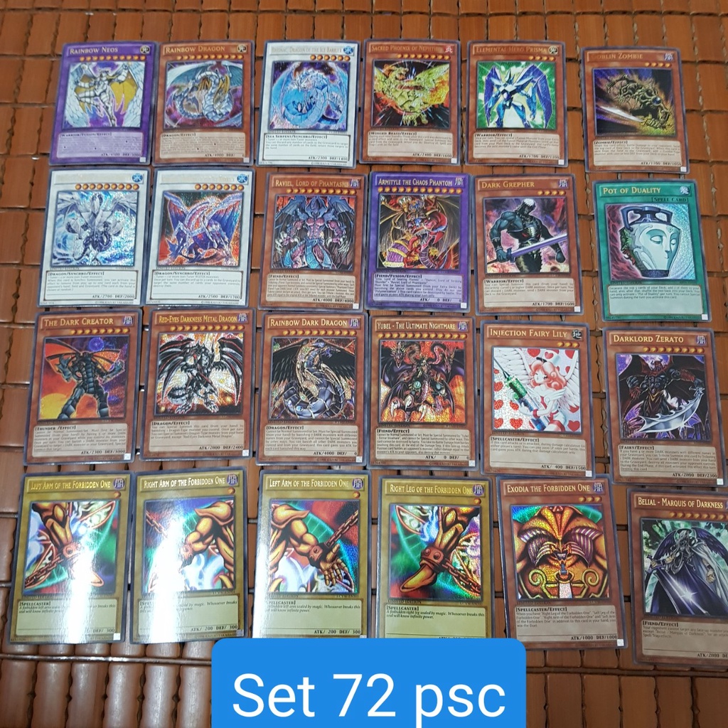 Sét 100 thẻ và 72 thẻ YuGiOh ngẫu nhiên, mạnh và hiếm
