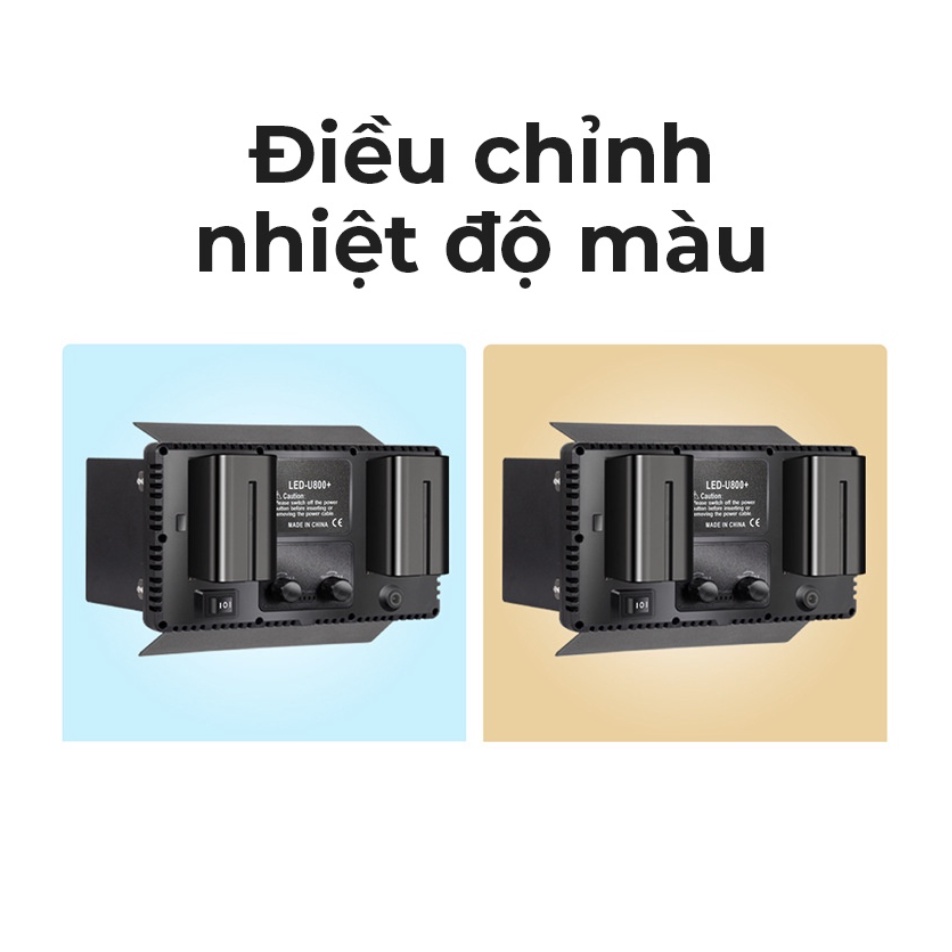 ĐÈN LED QUAY PHIM LED 600 BÓNG 40W SIÊU SÁNG KÈM NGUỒN VÀ PIN SẠC. ....