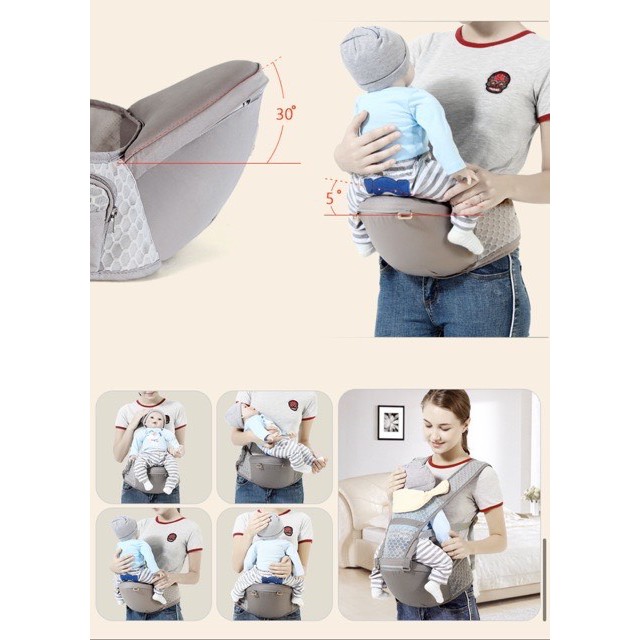 Địu ngồi cho bé 5 tư thế AING TREE Cao cấp