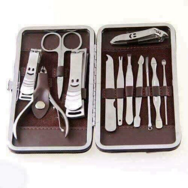 Bộ dụng cụ làm móng tay 12 món không gỉ