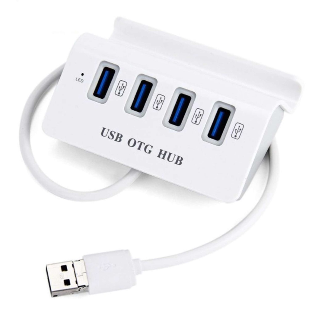Cổng Techtopest-4 USB 2.0 / Micro USB OTG HUB Có Giá Đỡ Điện Thoại Cho Điện Thoại Bộ Chuyển Đổi Chia Nhiều Cổng