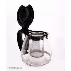 [LÕI INOX] Bình Lọc Trà Thủy Tinh 1300ml Sang Trọng - CÓ LỖ LỌC TRÀ INOX - BÌNH PHA TRÀ CHẾ CAFE TIỆN LỢI 2in1