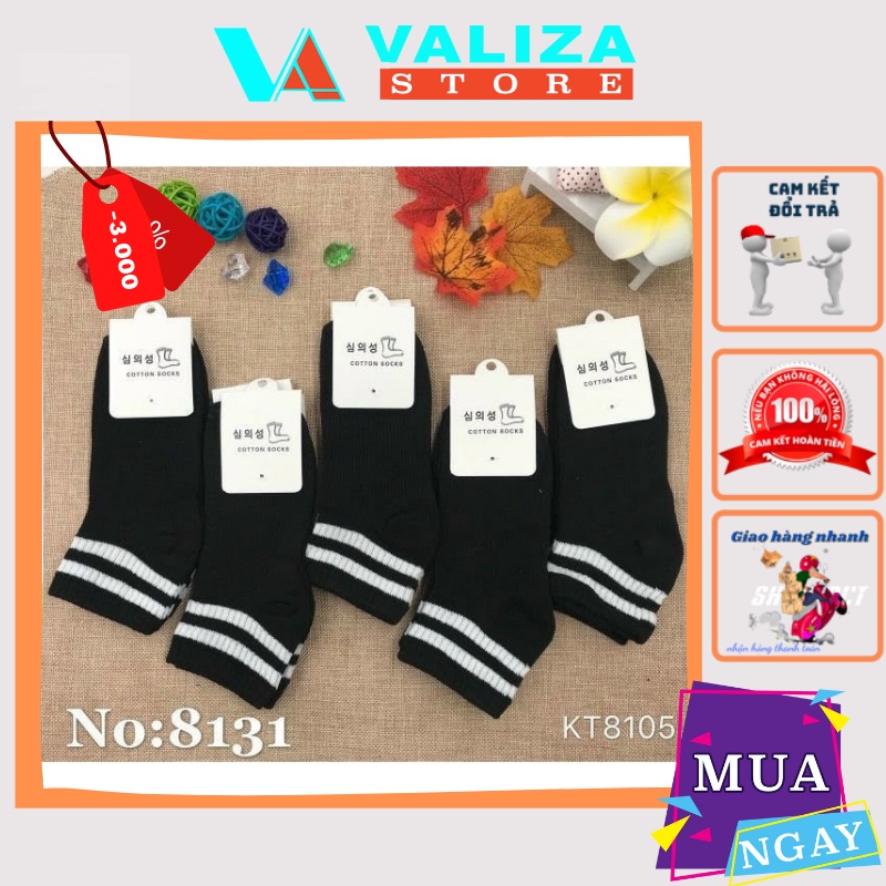 Tất Thể Thao Nam Nữ Cổ Ngắn vớ unisex Siêu Dày Phong Cách Hàn Quốc VALIZA |T107|