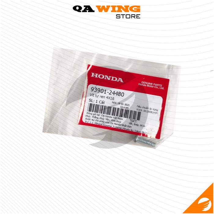 93901-24480 | Vít tự ren 4X16 | SCREW, TAPPING, 4X16 ( )