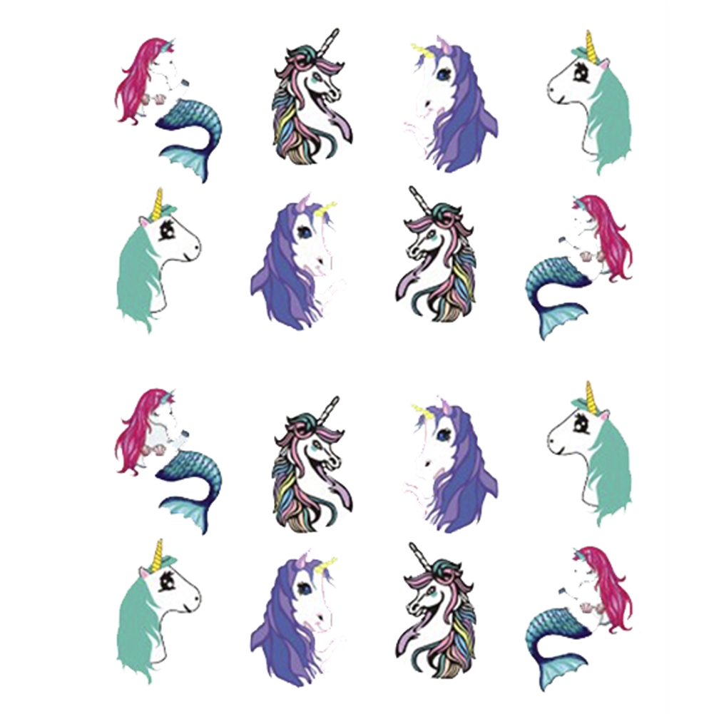 Hình dán họa tiết kỳ nhiều màu sắc cho móng tay