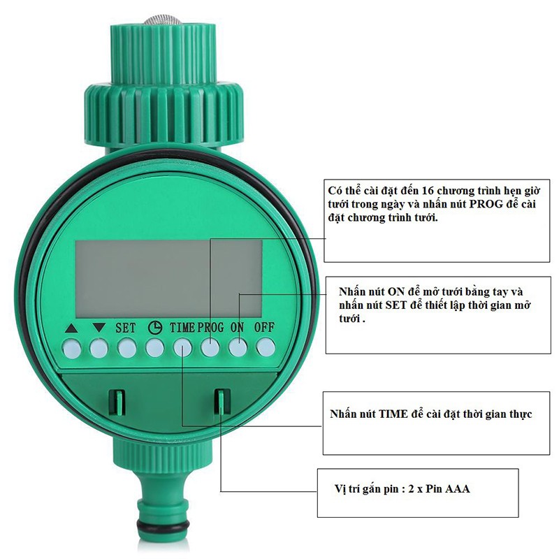 VAN ĐỒNG HỒ HẸN GIỜ TƯỚI NƯỚC VT25