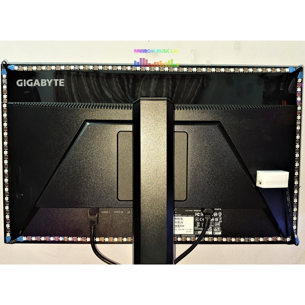 Đèn Led Ambilight WiFi theo mầu màn hình không cần cắm dây usb siêu mượt (60hz) + cực nhẹ (1% cpu) | BigBuy360 - bigbuy360.vn