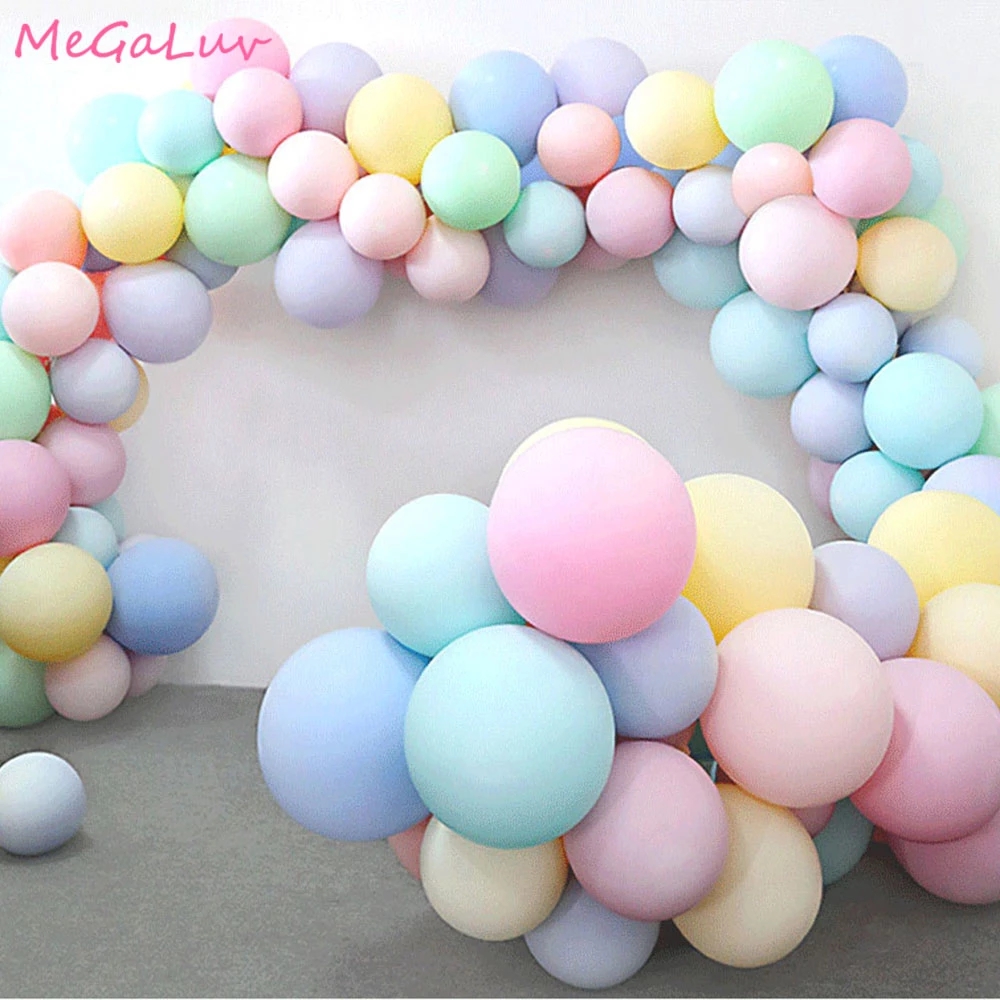 Set 100 bong bóng xinh xắn dùng trang trí tiệc sinh nhật tiện lợi cho bé 25.4 cm
