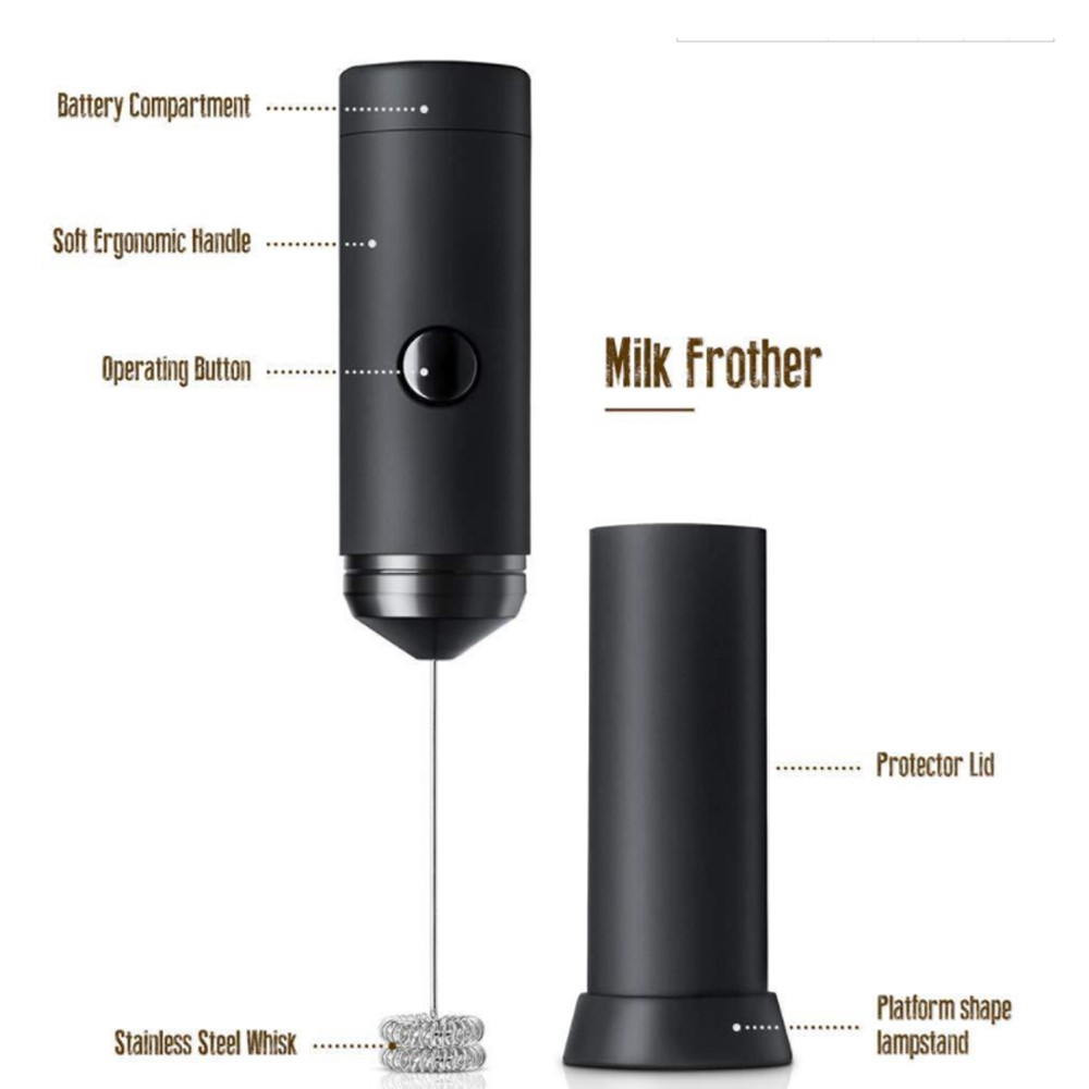 Máy đánh sữa tạo bọt cafe AHAHOME có giá đỡ bằng thép không gỉ đa năng dễ sử dụng MDS01