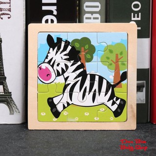 Đồ chơi ghép hình 3d puzzle 9 mảnh cho bé mã mxz - yldb