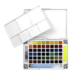 Bộ Màu Nước Koi Sakura 48 Màu Nén Bỏ Túi (Kèm Cọ Nước Thân Dài)