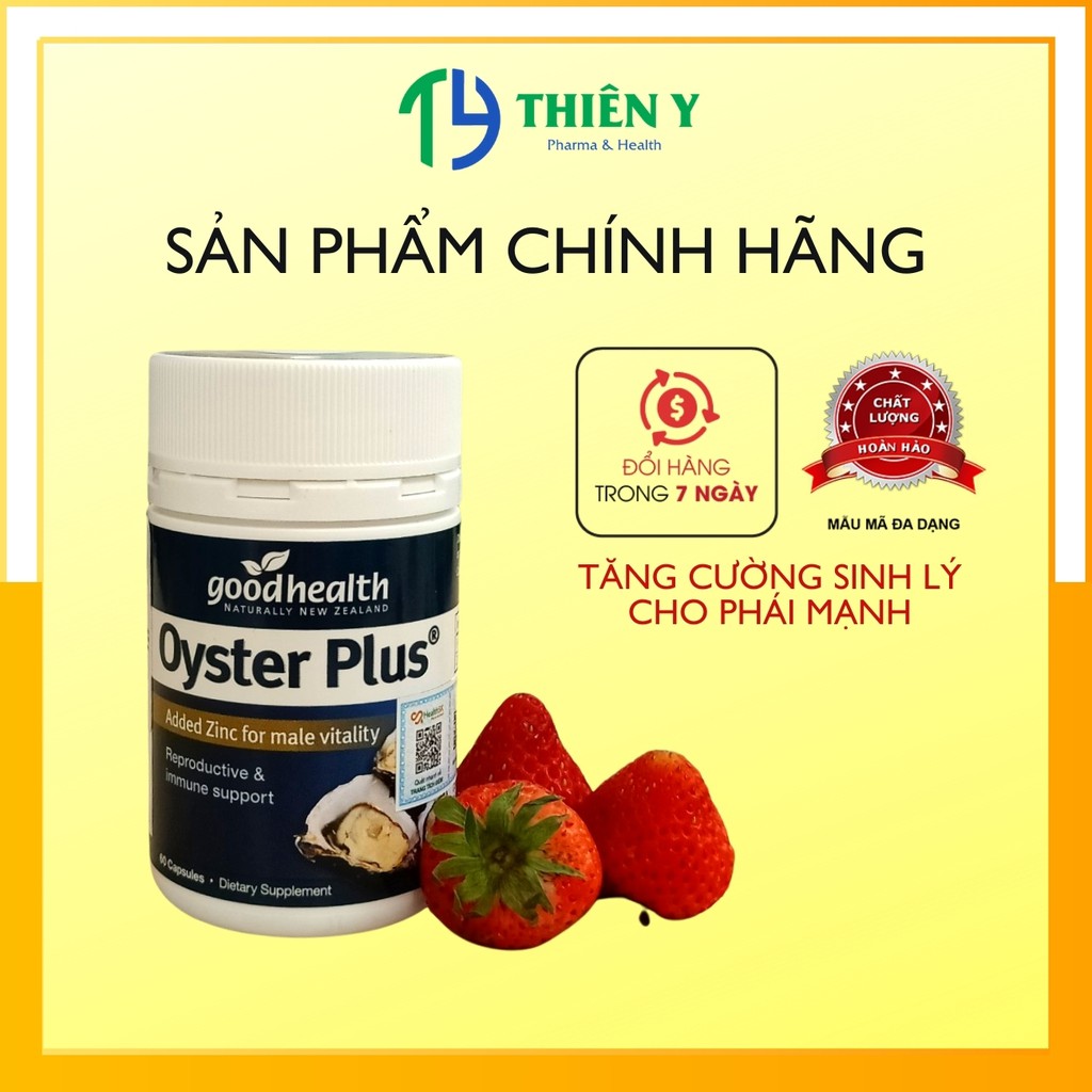 Tinh Chất Hàu Biển Oyster Plus Goodhealth, Tăng Sinh Lý Nam, Hộp 60 Viên, Nhập Khẩu Chính Hãng - Thiên Y Pharmacy