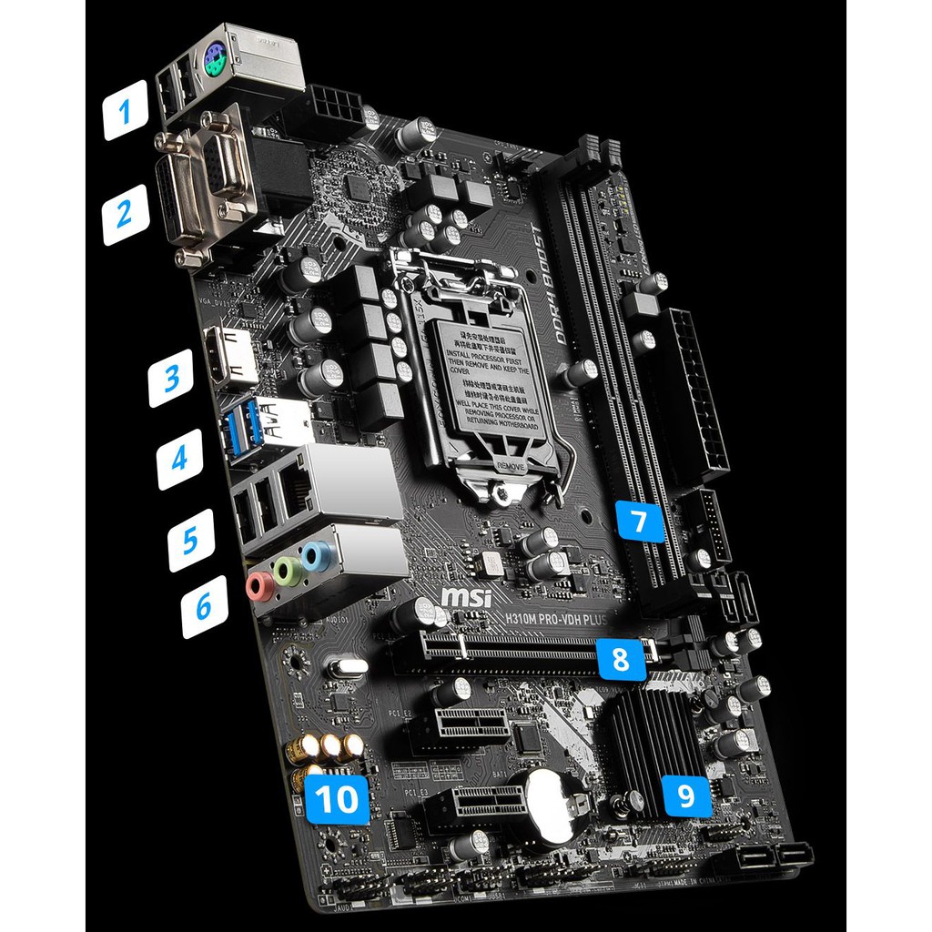 Mainbroad MSI H310 PRO VDH Plus