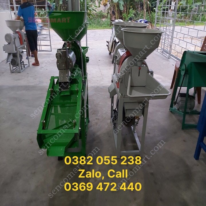 Máy xát gạo mini có lọc sạn - Máy xát gạo dùng cho gia đình TF555