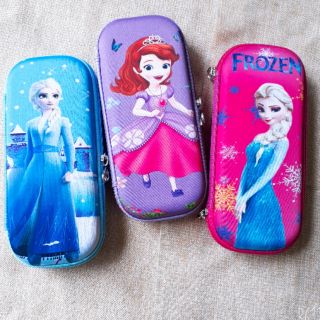 Bóp viết công chúa hộp cứng chống sốc Elsa, pony, unicorn cho bé gái
