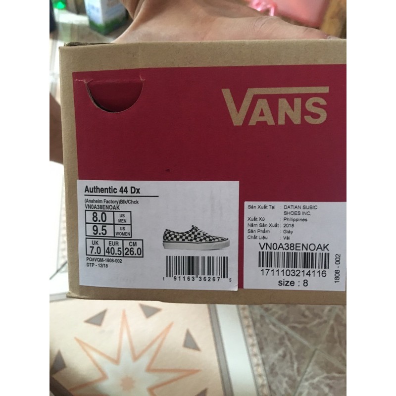 Giày Vans Authentic 44Dx Chính Hãng VN (NEW 100%) ảnh thật