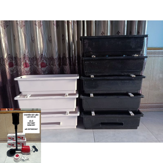 Baki lọc hồ cá koi. ful vật liệu lọc .3 tầng kt 68 x 25 x 18cm