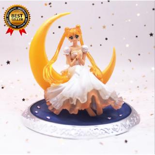 Mô hình nhân vật thủy thủ mặt trăng trang trí bánh kem