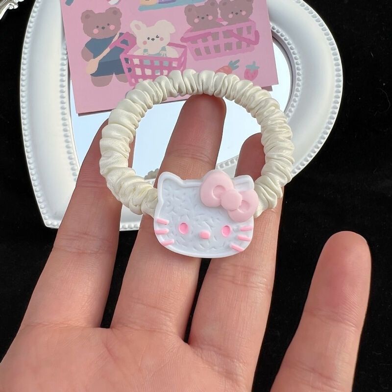 Dây Buộc Tóc Co Giãn Kiểu Nhật Bản Họa Tiết Hello Kitty Dễ Thương 2022