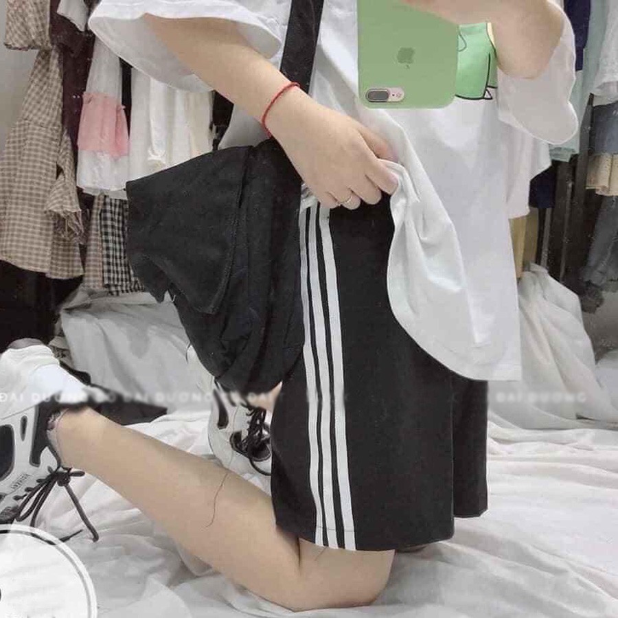 [S06] Quần short nỉ ngoại 3 line xitin hàng đẹp-A474-Quẩn short nam nữ unisex Quần đùi nỉ ngoại
 | BigBuy360 - bigbuy360.vn