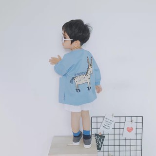 bỏ 3 MÀU - Áo khoác nhẹ kate chống nắng cho bé gái bé trai kiểu Hàn Quốc